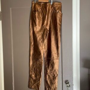 Vintage Emanuel Ungaro leather pants